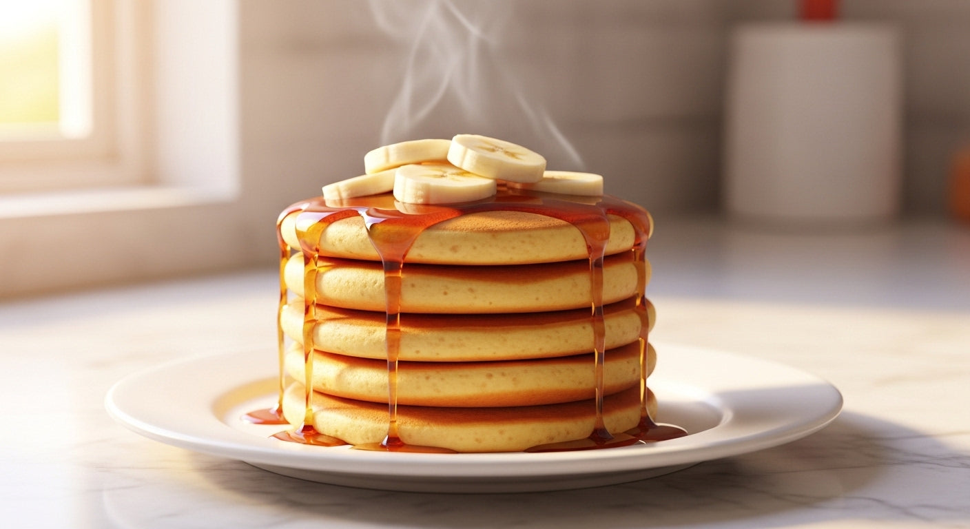 3 Ingredient Banana Oat Pancakes (Healthy & Easy)