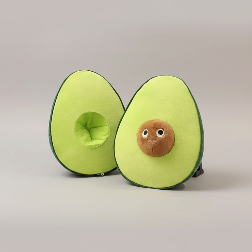 Cute Avocado Plushie with Detachable Seed