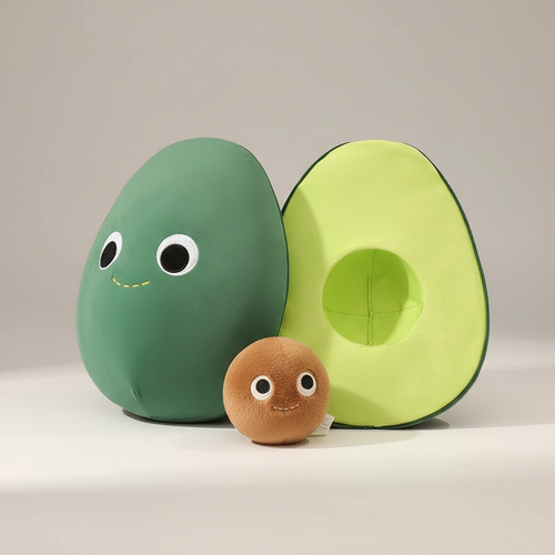 Cute Avocado Plushie with Detachable Seed