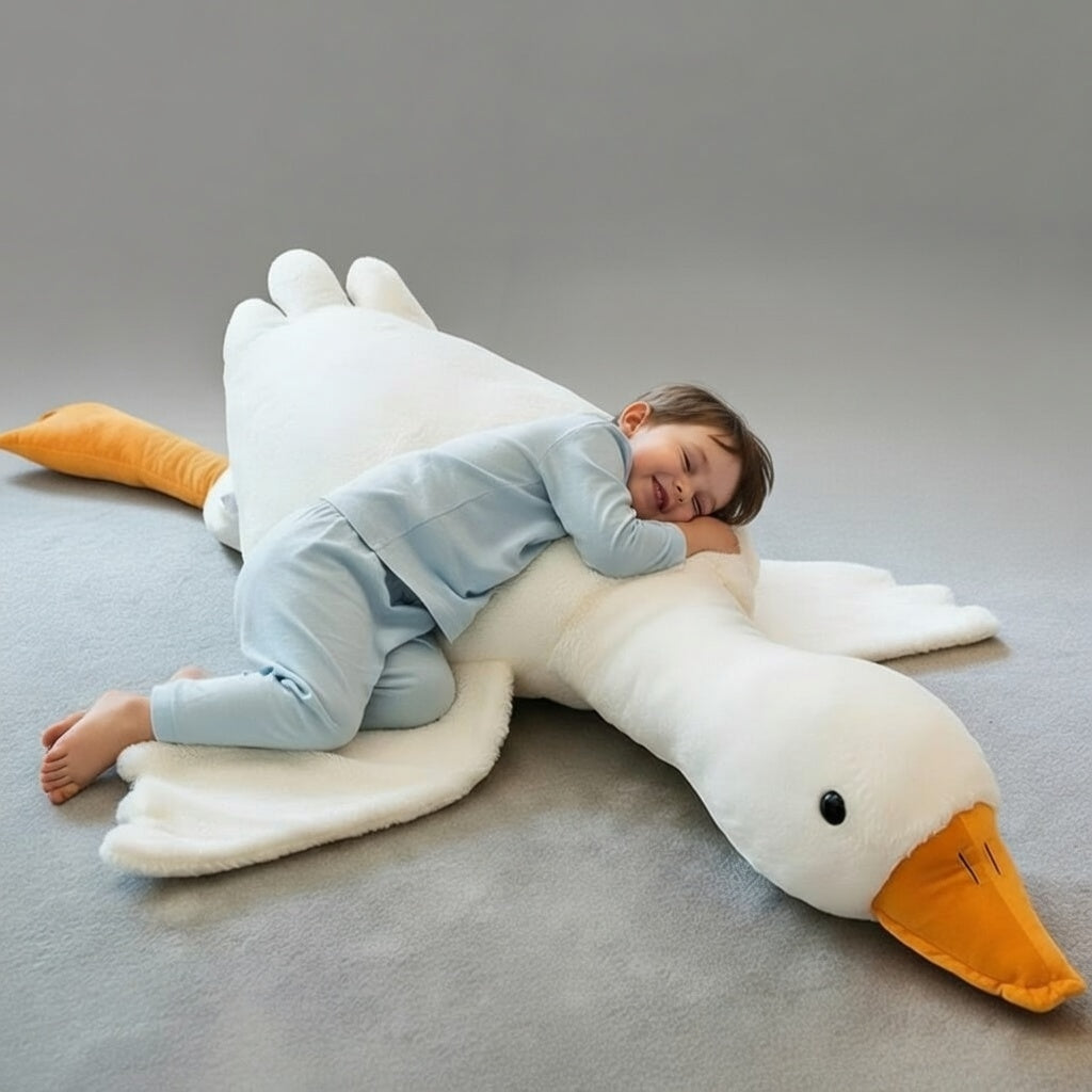 6 FT | 190cm Giant Goose Plushie – Huge Soft Goose Body Pillow