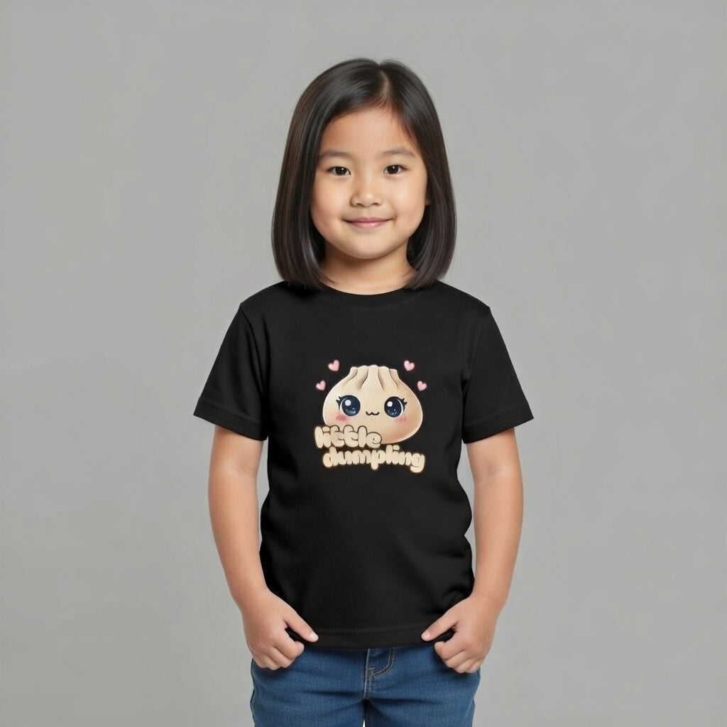 Toddler Dumpling Shirt | Cute Food Graphic Tee for Kids | Unisex Lightweight Cotton Top