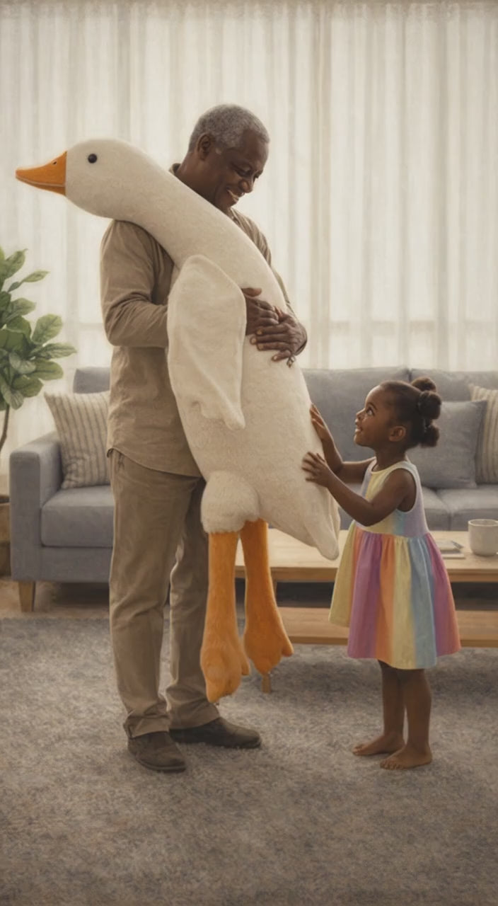 6 FT | 190cm Giant Goose Plushie – Huge Soft Goose Body Pillow